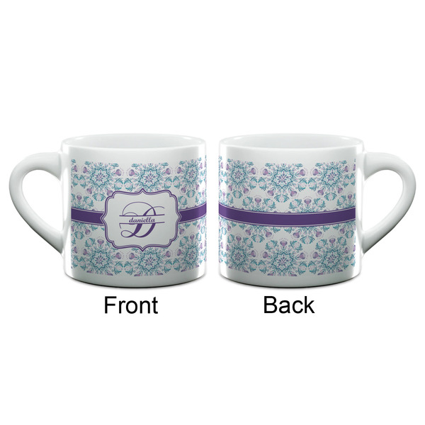 Mandala Floral Espresso Cup - 6oz (Double Shot) (APPROVAL)