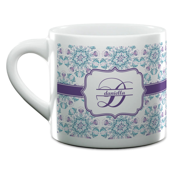 Mandala Floral Espresso Cup - 6oz (Double Shot) (MAIN)