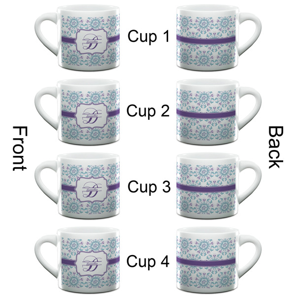 Mandala Floral Espresso Cup - 6oz (Double Shot Set of 4) APPROVAL