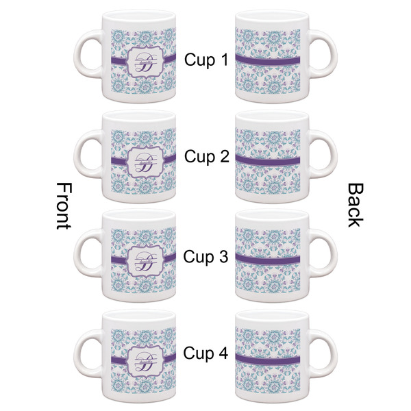 Mandala Floral Espresso Cup Set of 4 - Apvl