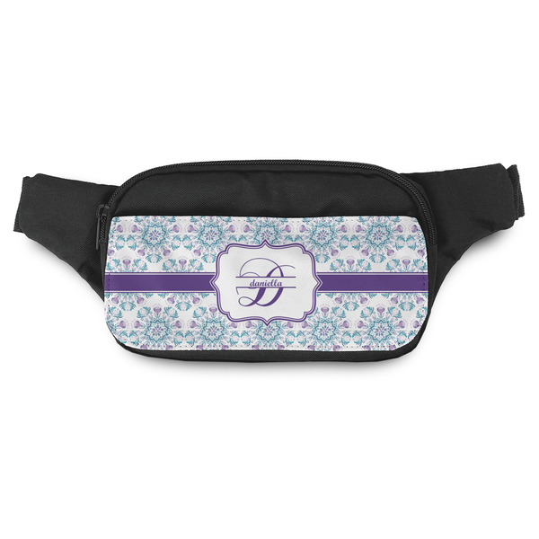 Custom Mandala Floral Fanny Pack - Modern Style (Personalized)