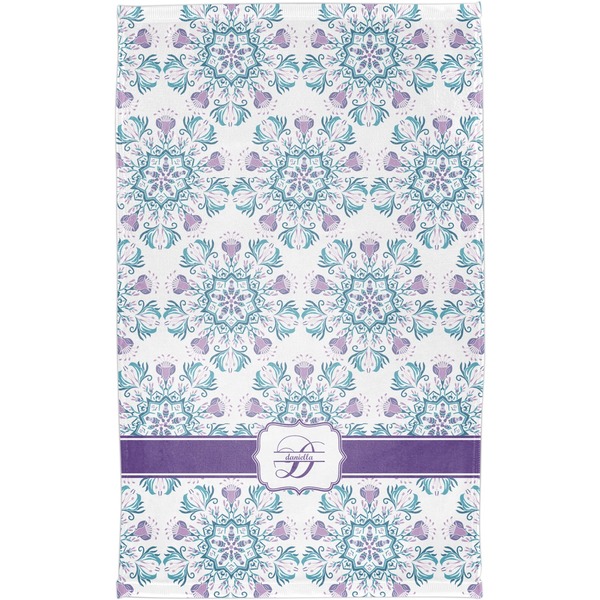 Mandala Floral Finger Tip Towel - Full View