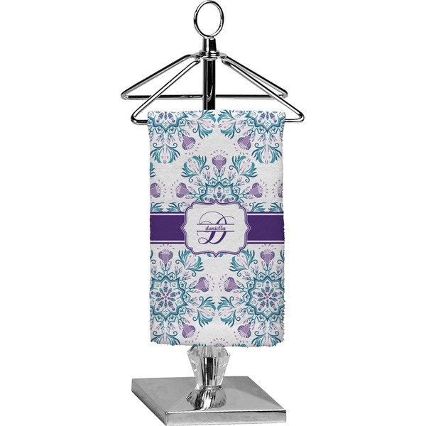 Custom Mandala Floral Finger Tip Towel - Full Print (Personalized)