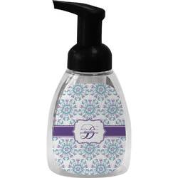 Mandala Floral Foam Soap Bottle - Black (Personalized)
