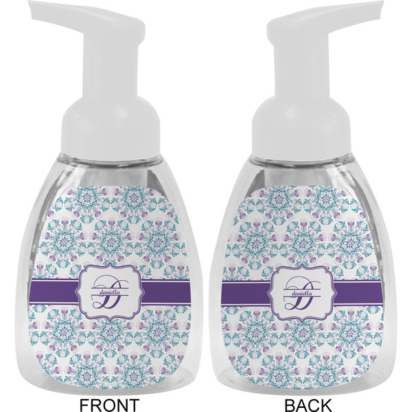 Mandala Floral Foam Soap Bottle Approval - White