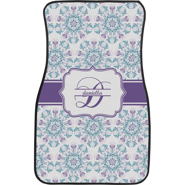 Mandala Floral Front Seat Car Mat