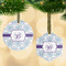 Mandala Floral Frosted Glass Ornament - MAIN PARENT