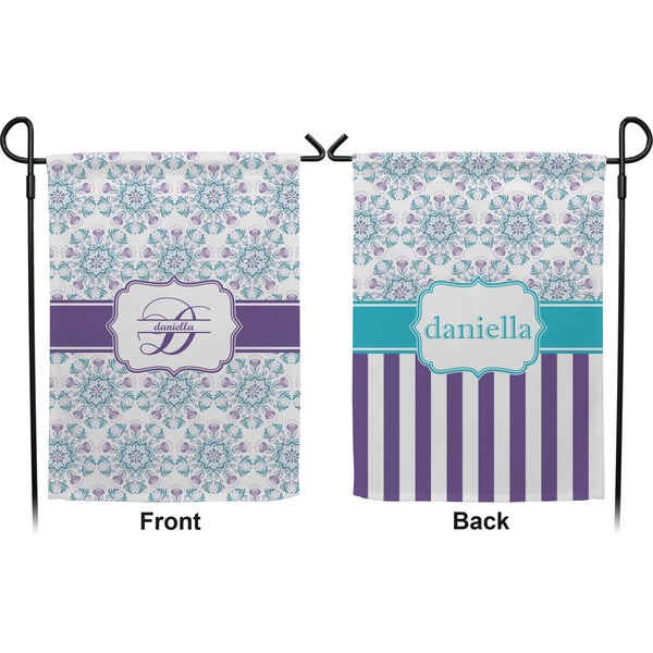 Mandala Floral Garden Flag - Double Sided Front and Back