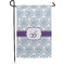 Mandala Floral Small Garden Flag - Single Sided w/ Name and Initial