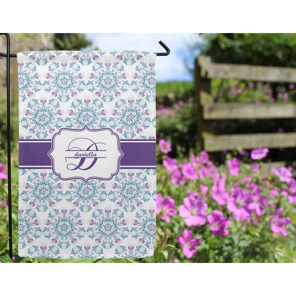 Mandala Floral Garden Flag - Outside In Flowers