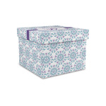 Mandala Floral Gift Box with Lid - Canvas Wrapped - Small (Personalized)