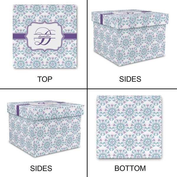 Mandala Floral Gift Boxes with Lid - Canvas Wrapped - XX-Large - Approval