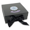 Mandala Floral Gift Boxes with Magnetic Lid - Black - Front (angle)