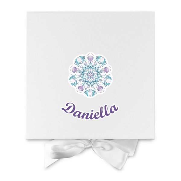Mandala Floral Gift Boxes with Magnetic Lid - White - Approval