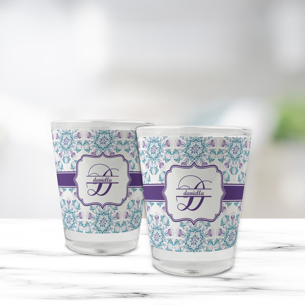 Mandala Floral Glass Shot Glass - Standard - LIFESTYLE