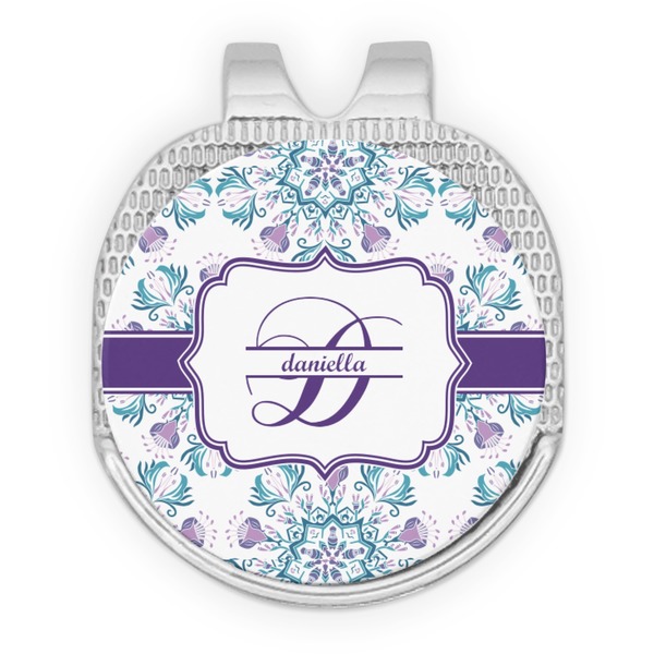 Mandala Floral Golf Ball Hat Marker Hat Clip