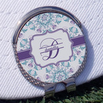 Mandala Floral Golf Ball Marker - Hat Clip