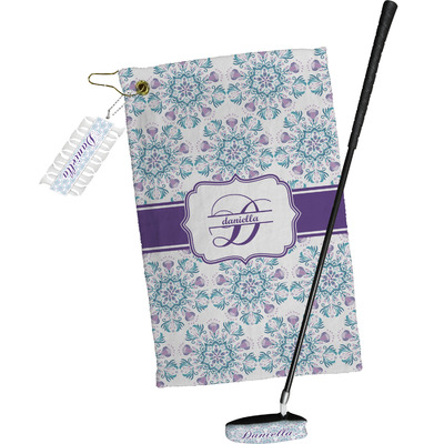 Mandala Floral Golf Towel Gift Set (Personalized)