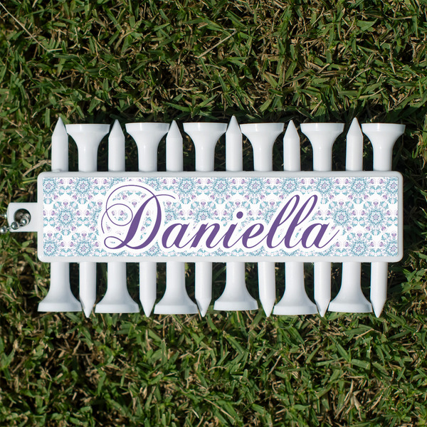 Custom Mandala Floral Golf Tees & Ball Markers Set (Personalized)
