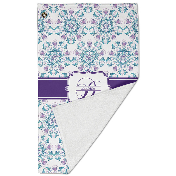 Mandala Floral Golf Towel - Folded (Large)