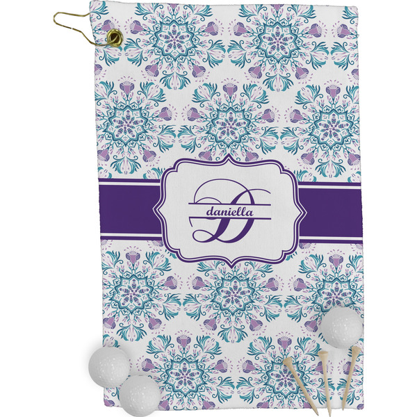 Mandala Floral Golf Towel (Personalized)
