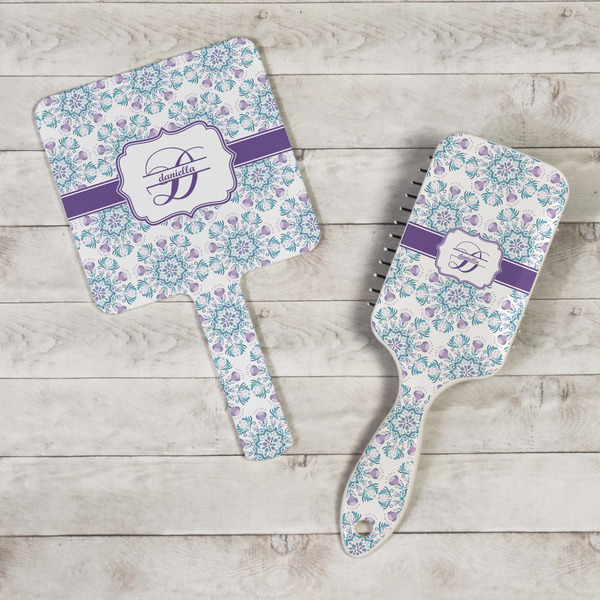 Mandala Floral Hand Mirrors - In Context