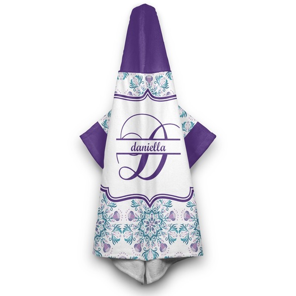 Mandala Floral Hooded Towel - Hanging