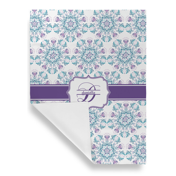 Mandala Floral House Flags - Single Sided - FRONT FOLDED