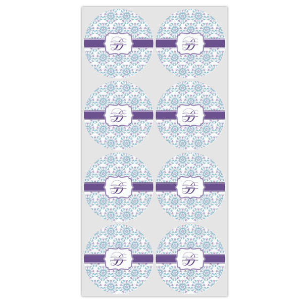 Mandala Floral Icing Circle - Medium - Set of 8