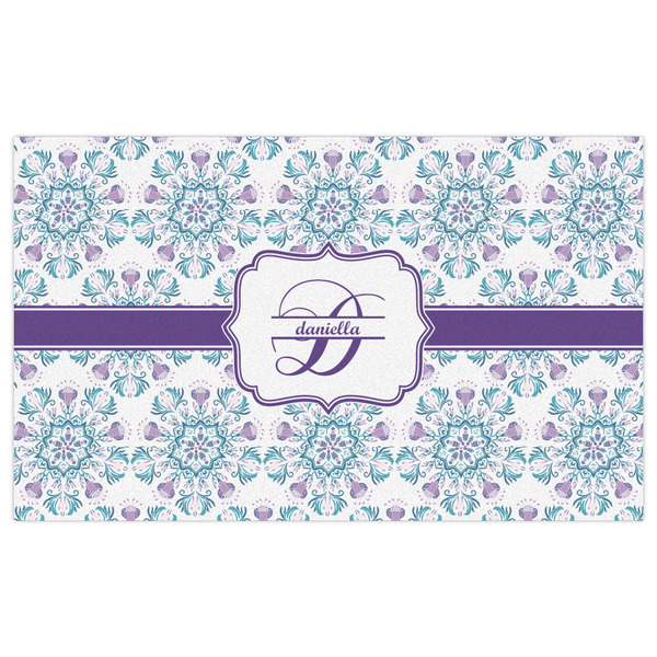 Mandala Floral Indoor / Outdoor Rug - 3'x5' - Front Flat