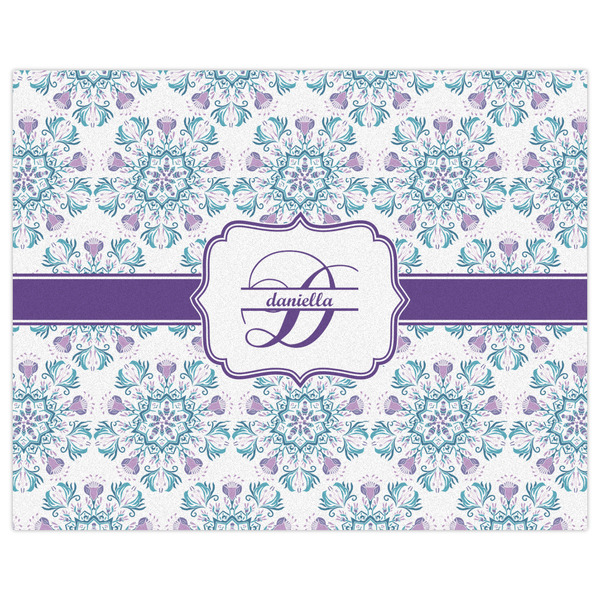 Mandala Floral Indoor / Outdoor Rug - 8'x10' - Front Flat