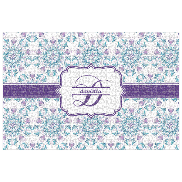 Custom Mandala Floral Jigsaw Puzzle - 1000-piece (Personalized)