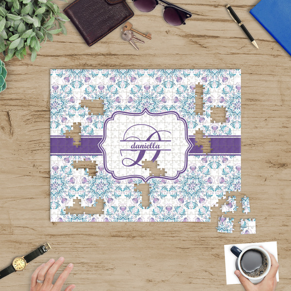 Mandala Floral Jigsaw Puzzle 500 Piece - In Context