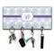 Mandala Floral Key Hanger w/ 4 Hooks & Keys