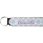 Mandala Floral Neoprene Keychain Fob (Personalized)