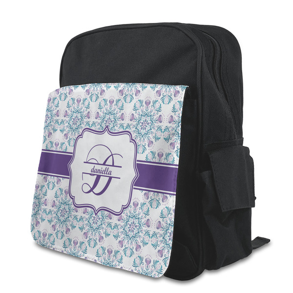 Custom Mandala Floral Preschool Backpack (Personalized)