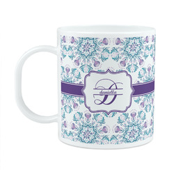 Mandala Floral Plastic Kids Mug (Personalized)