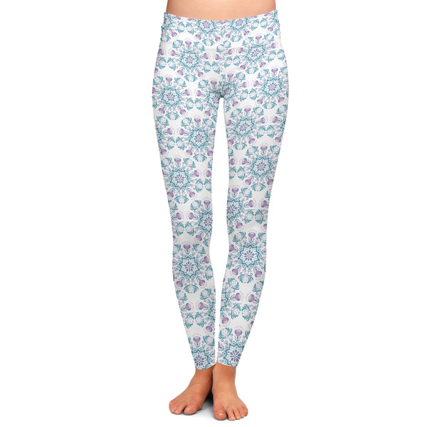 Custom Mandala Floral Ladies Leggings - Extra Large