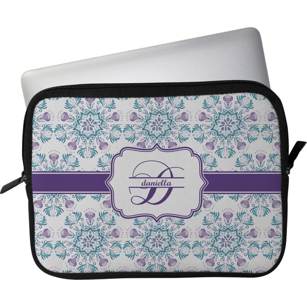 Custom Mandala Floral Laptop Sleeve / Case - 13" (Personalized)