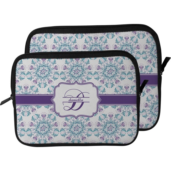 Mandala Floral Laptop Sleeve (Size Comparison)