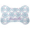 Mandala Floral Bone Shaped Dog Food Mat (Personalized)