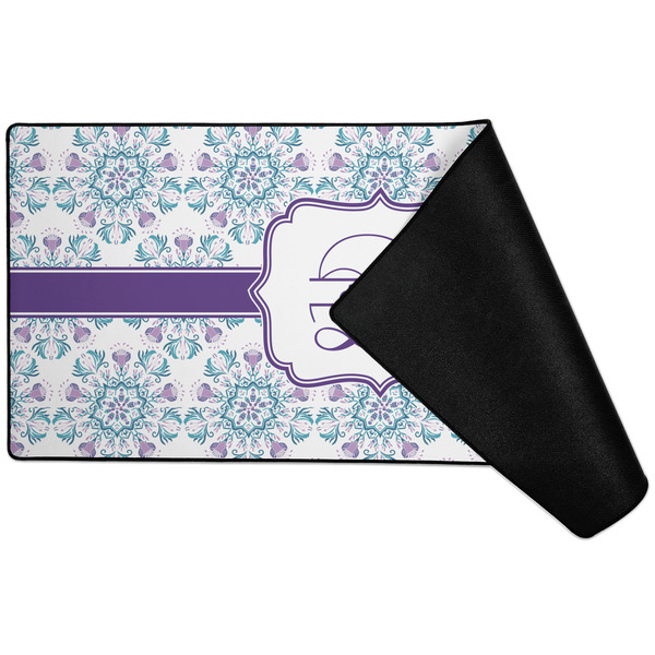 Mandala Floral Large Gaming Mats - FRONT W/ FOLD