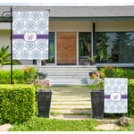 Mandala Floral Large Garden Flag - Double Sided (Personalized)