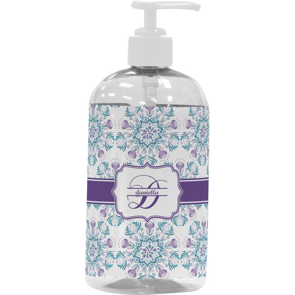 Mandala Floral Large Liquid Dispenser (16 oz) - White