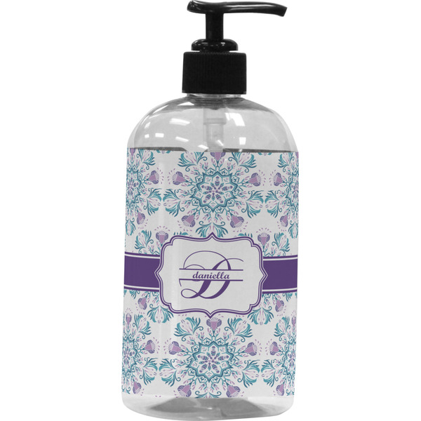 Custom Mandala Floral Plastic Soap / Lotion Dispenser (Personalized)