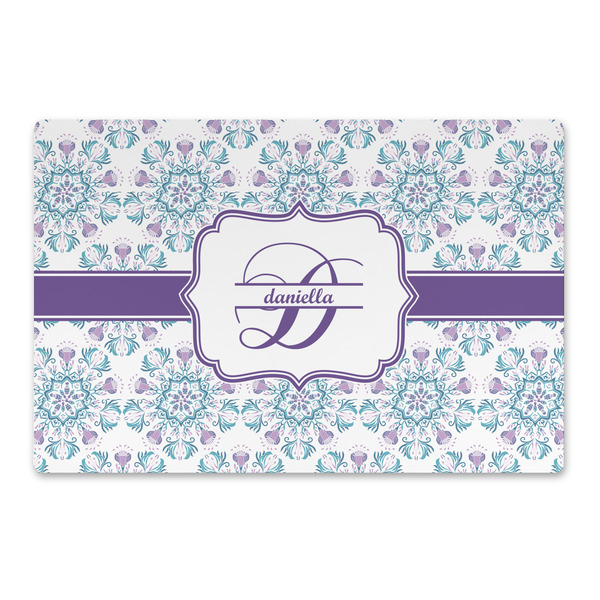 Custom Mandala Floral Large Rectangle Car Magnet (Personalized)