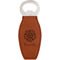 Mandala Floral Leather Bar Bottle Opener - FRONT