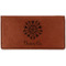 Mandala Floral Leather Checkbook Holder - Main