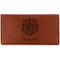 Mandala Floral Leatherette Checkbook Holder (Personalized)