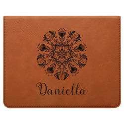 Mandala Floral Leatherette 4-Piece Wine Tool Set (Personalized)